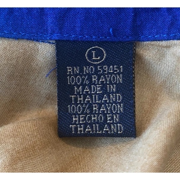 Wingo Tropical Hawaiian Button Down Short Sleeved Shirt Surf Mens Large (650) - Picture 4 of 5